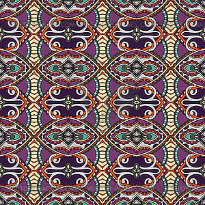 Seamless geometry vintage pattern, ethnic style - vector EPS clipart