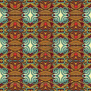 Seamless geometry vintage pattern, ethnic style - vector image