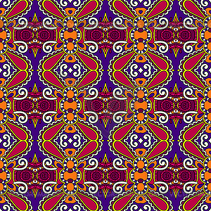 Seamless geometry vintage pattern, ethnic style - vector image