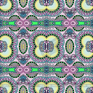 Seamless geometry vintage pattern, ethnic style - vector clipart