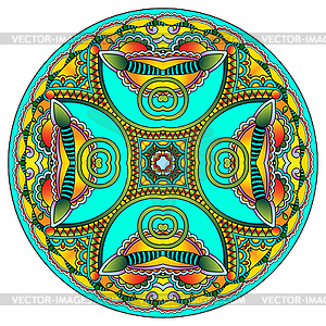 Декоративный дизайн шаблона круг блюдо, вокруг - клипарт в векторе / векторное изображение