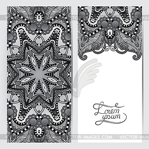 Grey decorative label card for vintage design, - vector image