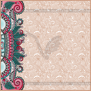 Vintage floral background for your design, - vector clipart