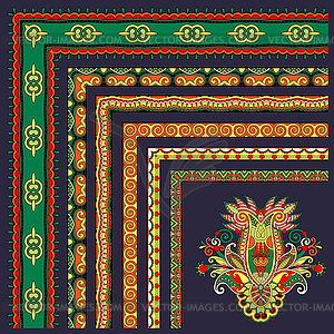Collection of ornamental floral vintage frame - vector clipart