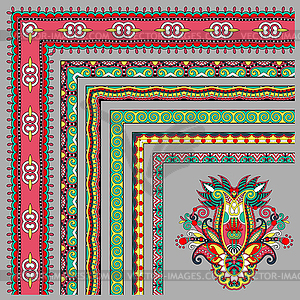Collection of ornamental floral vintage frame - vector image