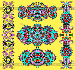 Ornamental floral adornment - vector image
