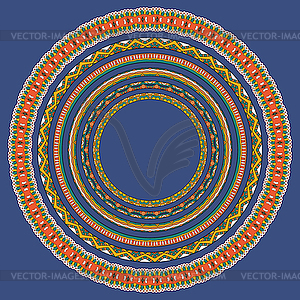 Набор круглых геометрических рамок, круг границы - клипарт в векторном формате