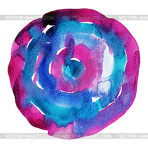 Abstract watercolor circle design element, - vector image