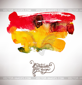 Abstract watercolor background - vector image