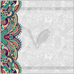 Vintage floral background for your design - vector clip art