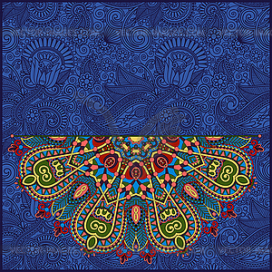 Round pattern in ukrainian oriental ethnic style - vector clip art