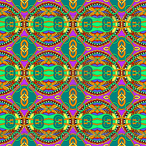 Geometry vintage pattern, ethnic style ornamental - vector clipart