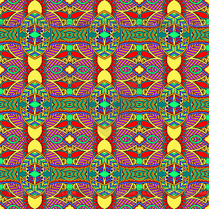 Geometry vintage pattern, ethnic style ornamental - vector image