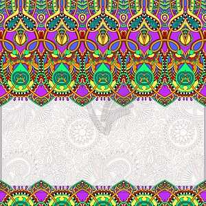 Ornamental floral folkloric background for - royalty-free vector image