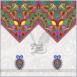 Decorative template for greeting card or wedding - vector image