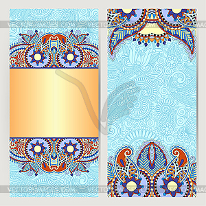 Card for vintage design, ethnic pattern - vector EPS clipart