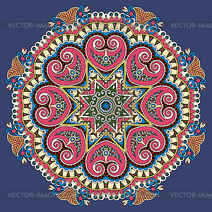 Beautiful vintage circular pattern of arabesques - vector clipart
