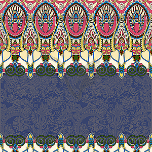 Ornamental floral folkloric background for - vector clipart