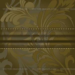 Brown banner - stock vector clipart