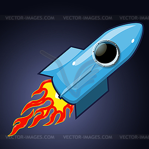 Космическая ракета - векторный клипарт EPS