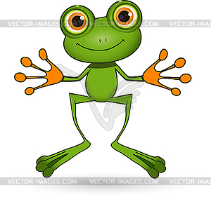 Green Frog - stock vector clipart