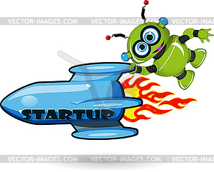 Startup - royalty-free vector clipart