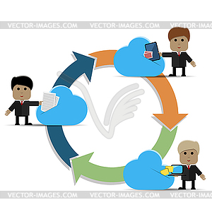 Cloud storage - vector image