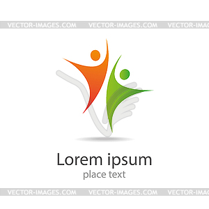 Logo people element - vector image