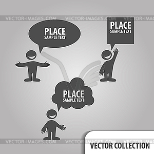 Speech-buuble-man - vector clipart