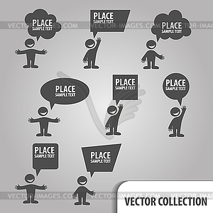 Speech-buuble-man - vector image