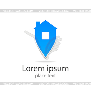 Home-logo - vector EPS clipart