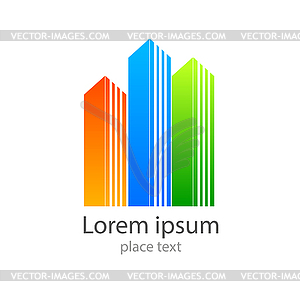 Real-estate-logo - vector image