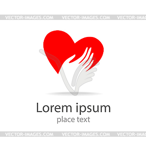 Heart-logo-template - vector clipart