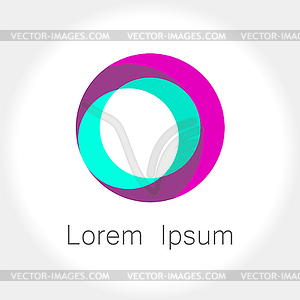 Abstract circle logo - vector EPS clipart