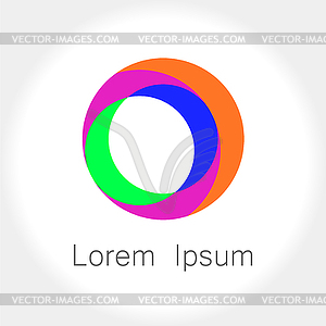 Abstract circle logo - vector clipart