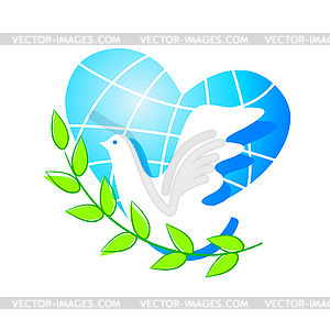 Peace dove - vector clipart