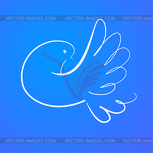 Peace dove - vector clipart
