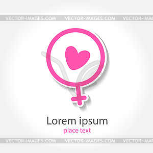 Pregnancy logo - vector image