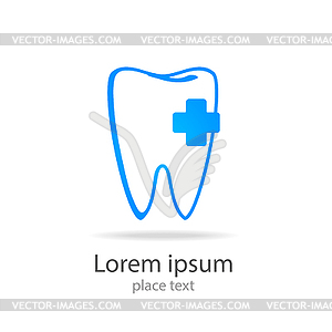 Stomatology sign. Dental Clinic Logotype concept. - vector image