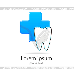 Stomatology sign. Dental Clinic Logotype concept. - vector clipart