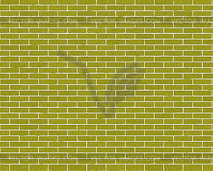 Walls are made of bricks of green - vector clipart / vector image