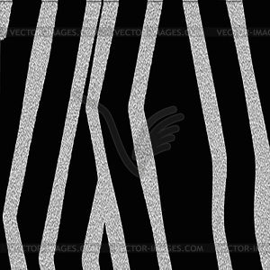 Zebra skin repeated seamless pattern. Black and - vector clip art