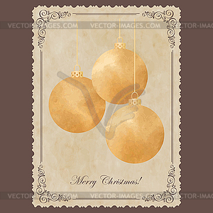 Elegant vintage card - vector image