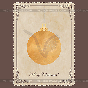 Elegant vintage card - vector clip art