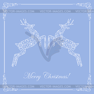 With deers - vector clipart