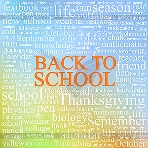 New school year - vector clipart / vector image