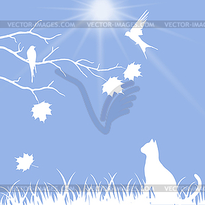 Cat - color vector clipart