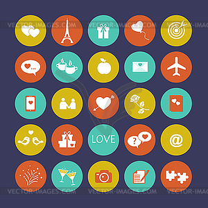 Collection of modern flat icons - vector image