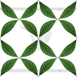 Seamless with leaves - vector clip art
