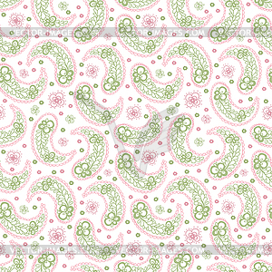 Eamless pattern with abstract flowers - vector clip art